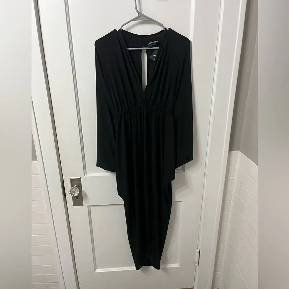 Nastygal Black Wing Dress